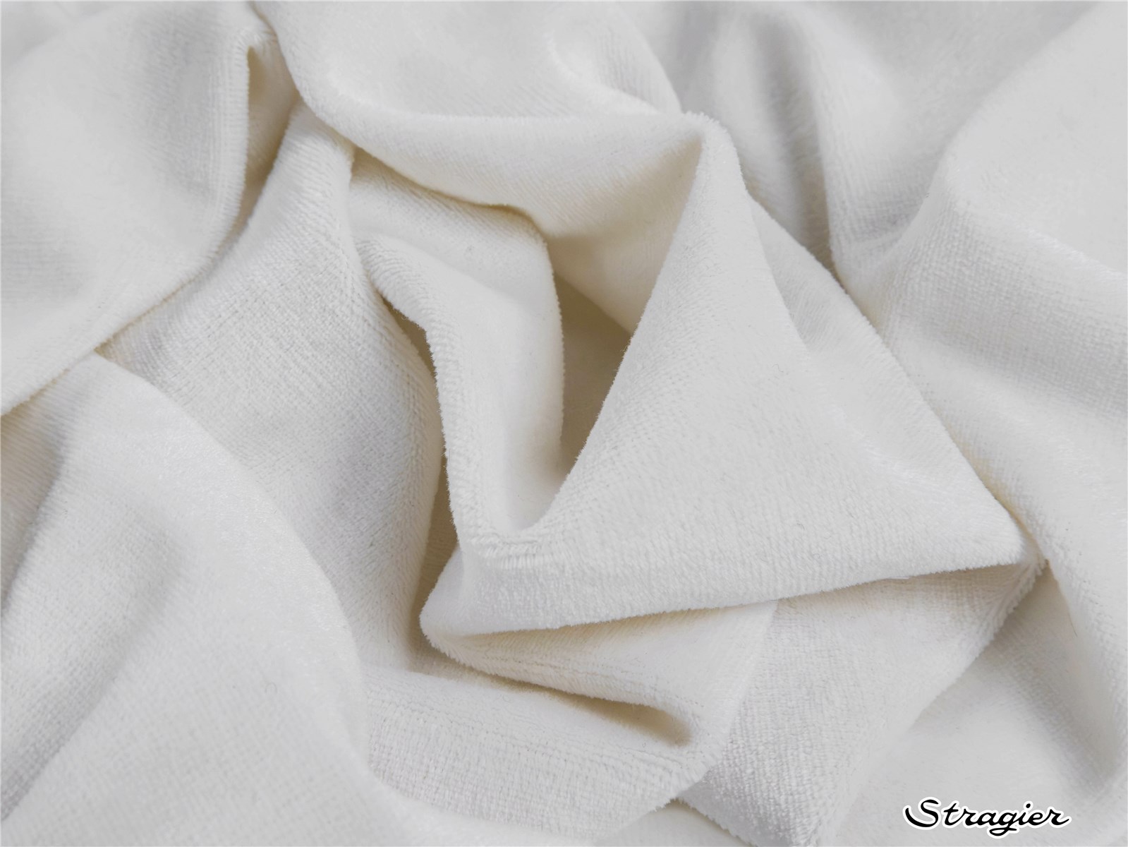 Jersey Velours Nicki - Uni - Ivoire 