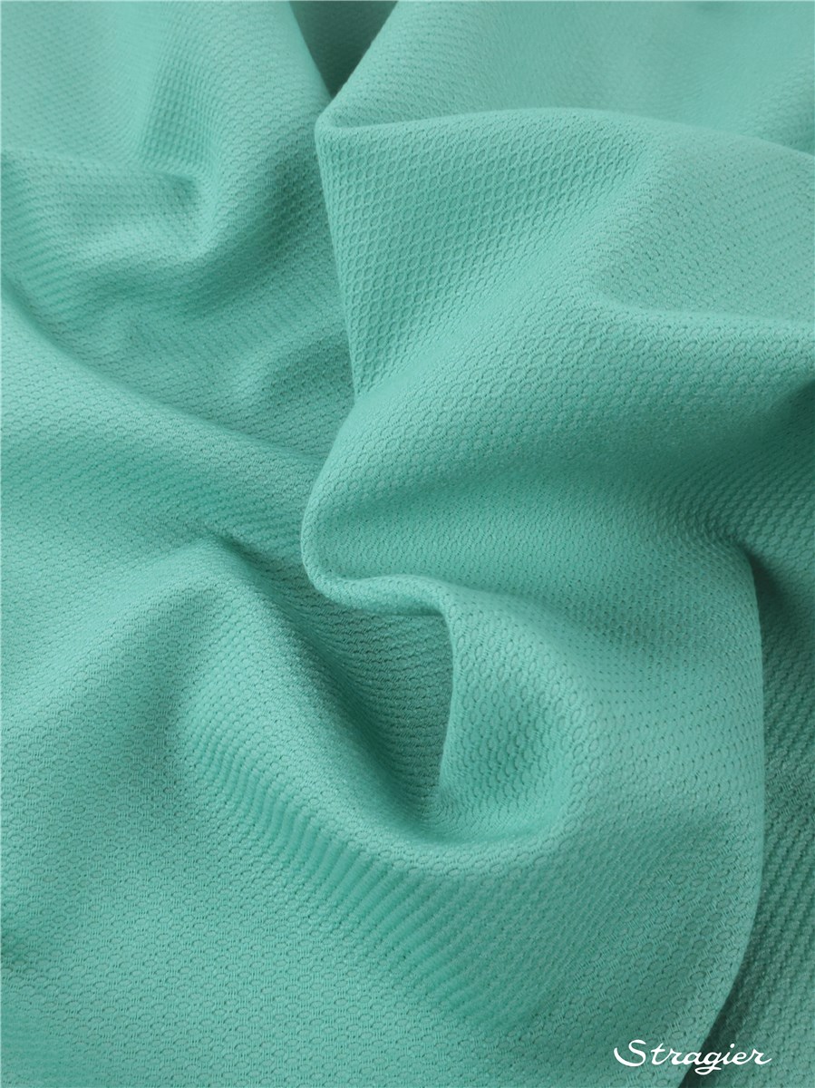 Piqué de Coton nid d'abeille 2mm - Uni - Vert Menthe