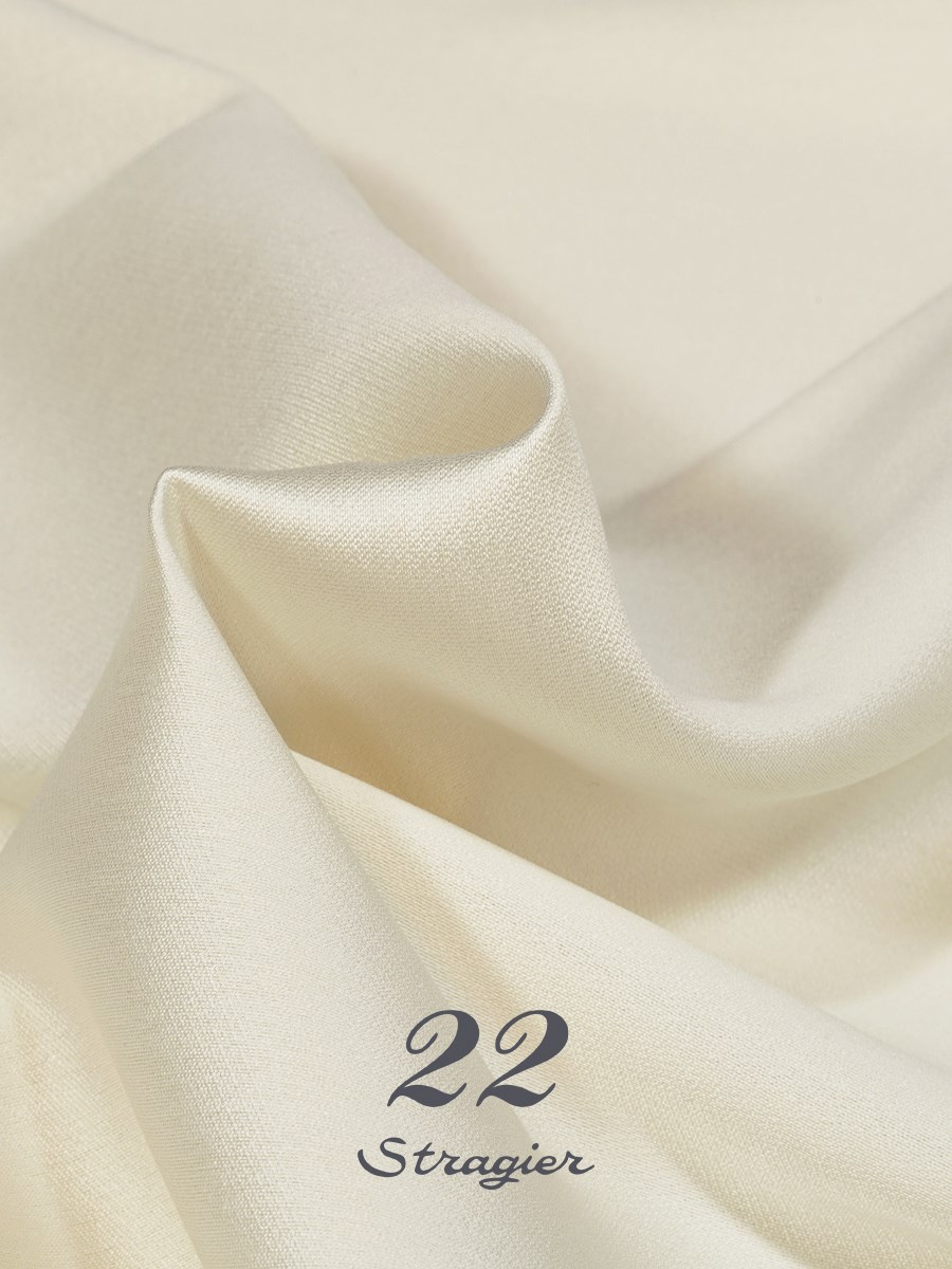 Double Silk - Soft - Plain - Stragier Porcelain-Cream