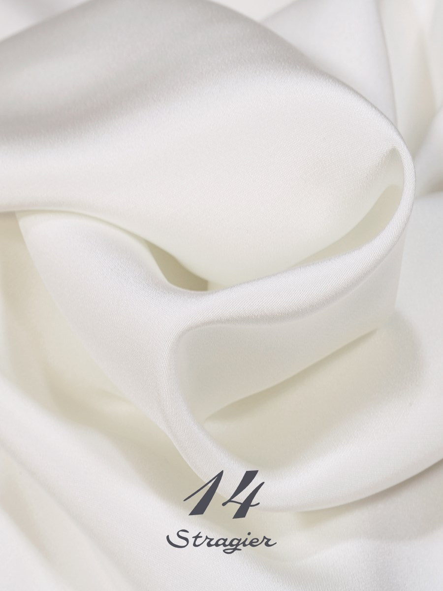 Silk Cloth - Heavy - Plain - Stragier Soft White