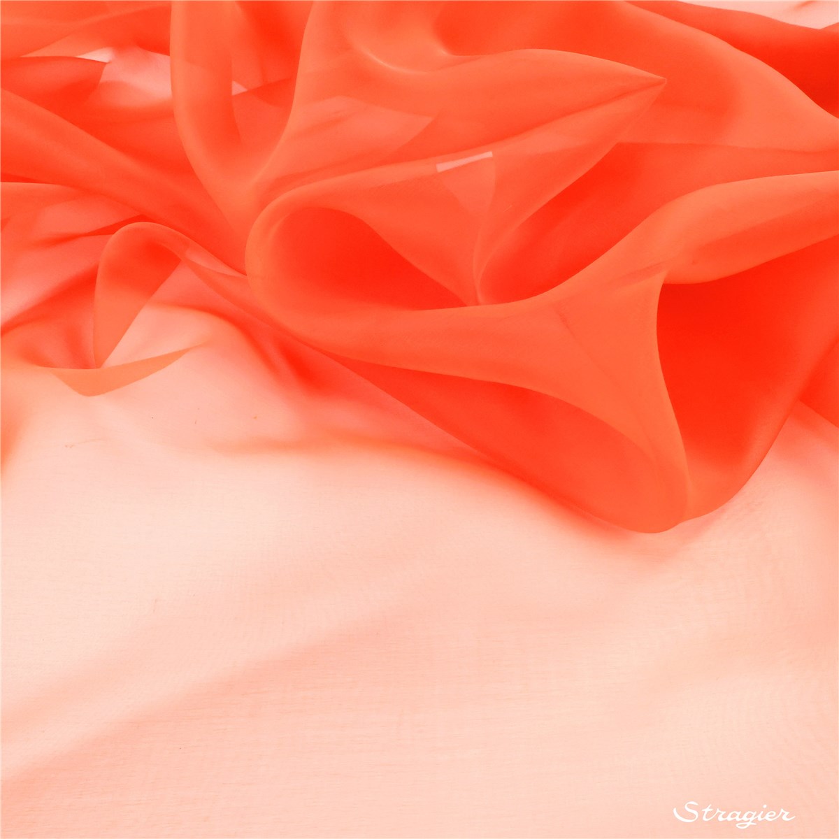 Organza - Couture - Plain - Tangerine