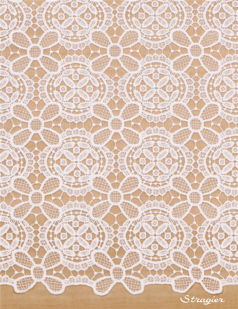 Guipure - Rosace - Porcelaine Stragier - 130 cm