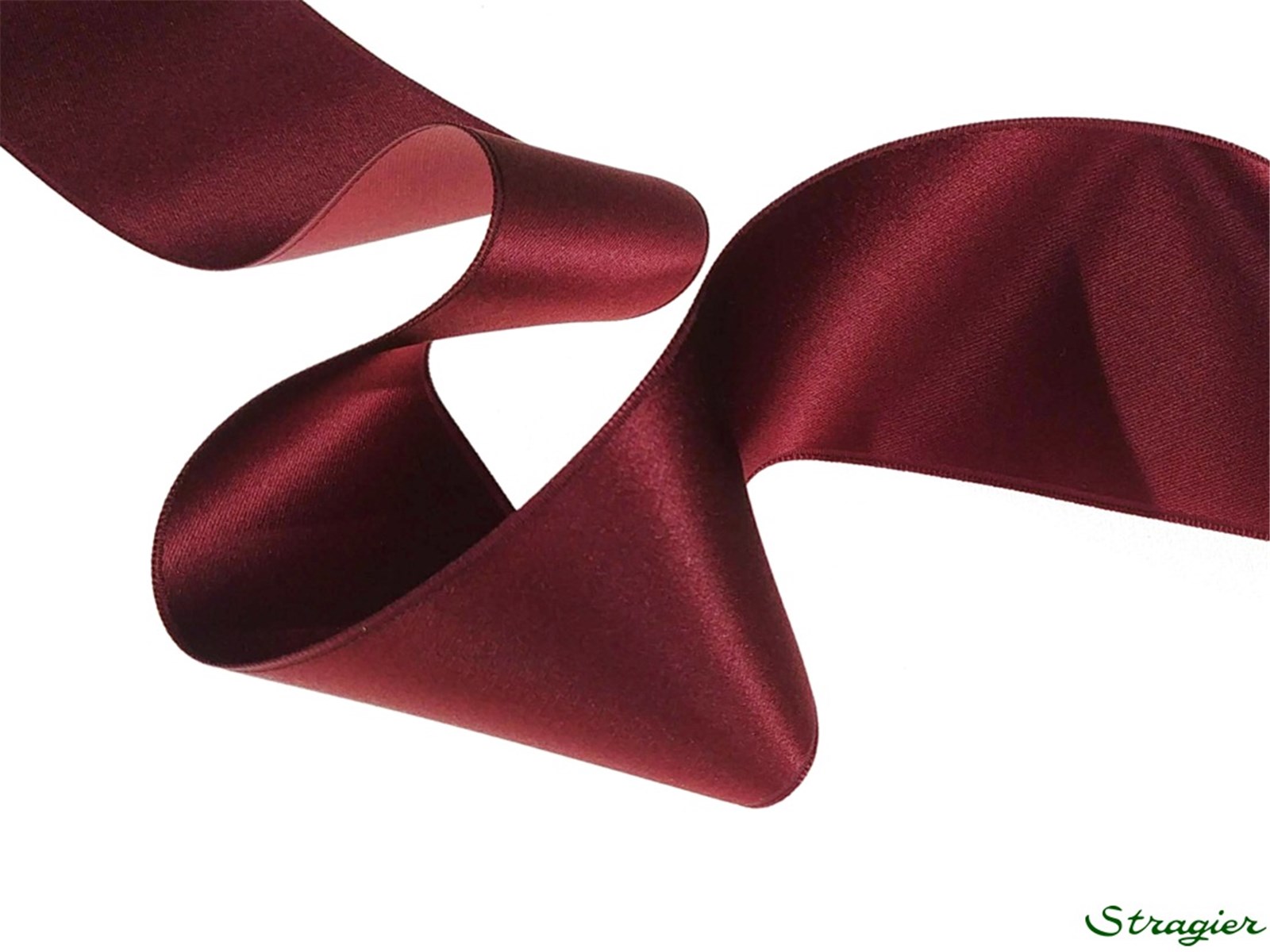Double Face Satin Ribbon - Plain - 64 Bordeaux - 50 mm