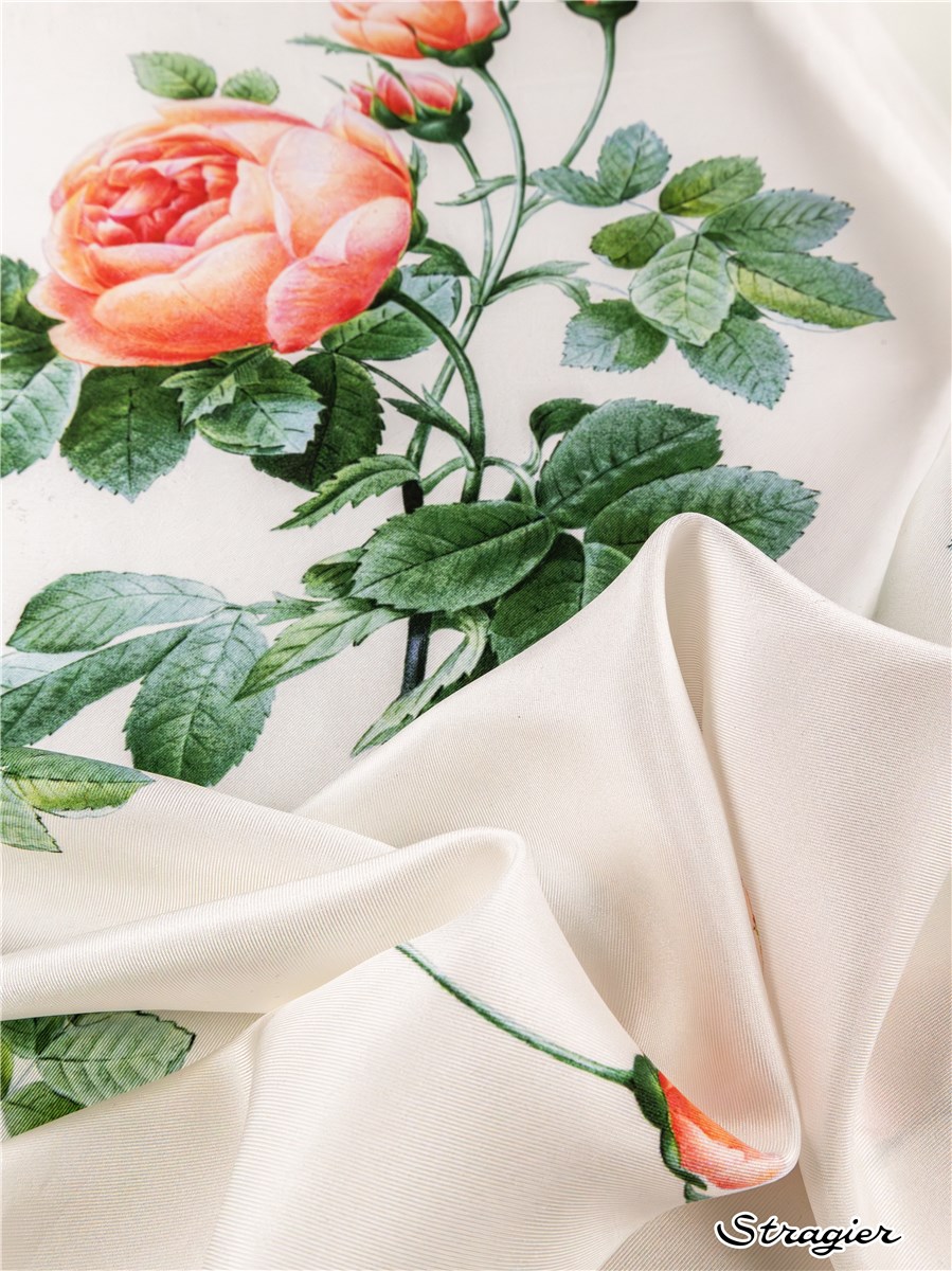 Silk Twill - Rosa-Clara - Pêche-Jade