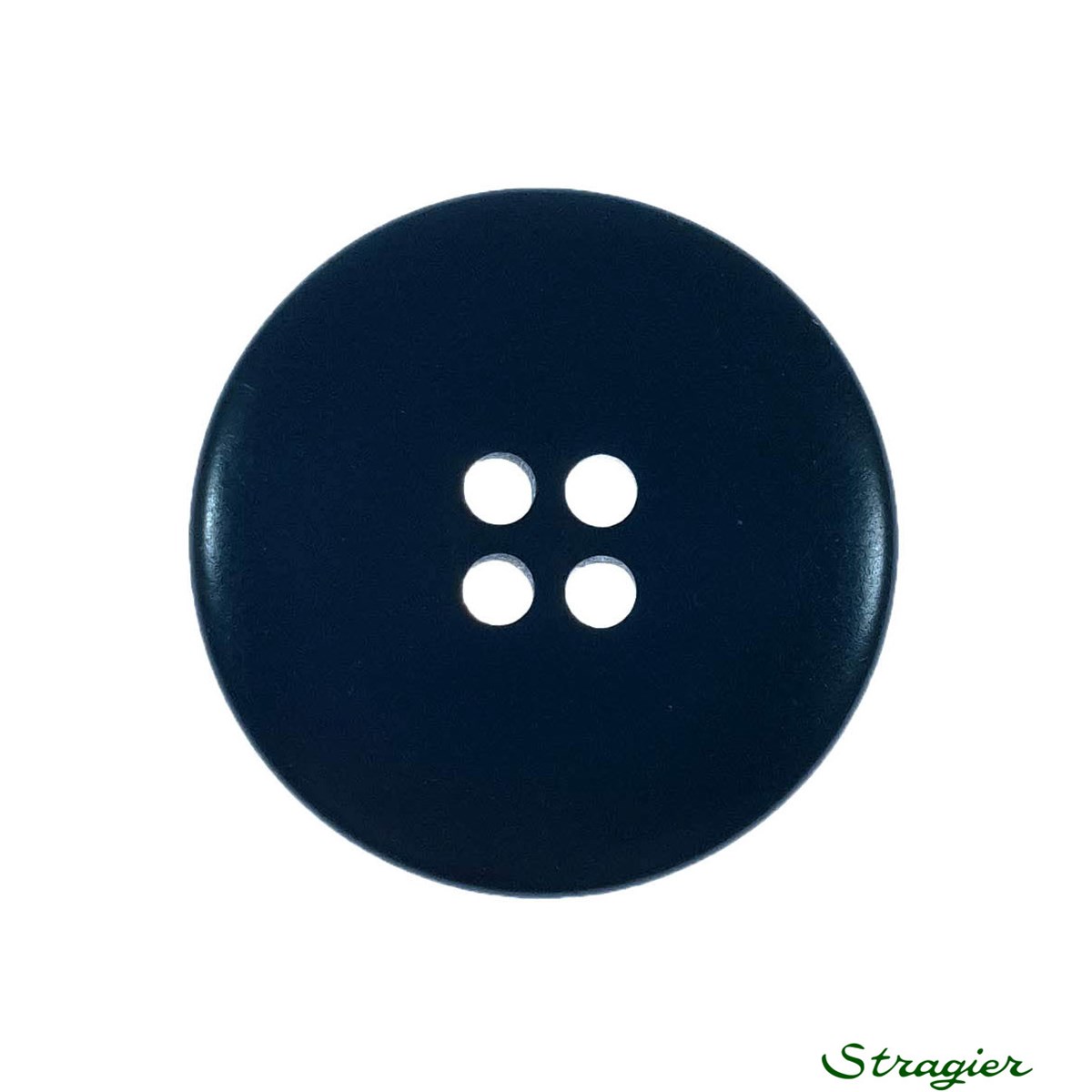 Ivory-Nut Buttons - 4 Trous - Marine Foncé - 23 mm