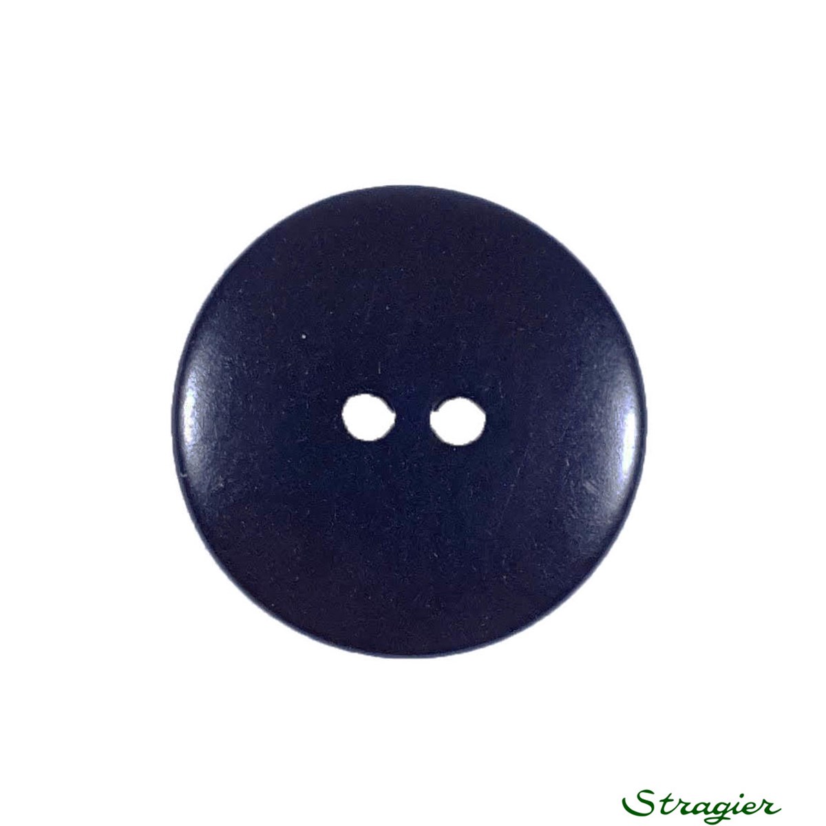 Ivory-Nut Buttons - 2 Trous - Marine Foncé - 20 mm