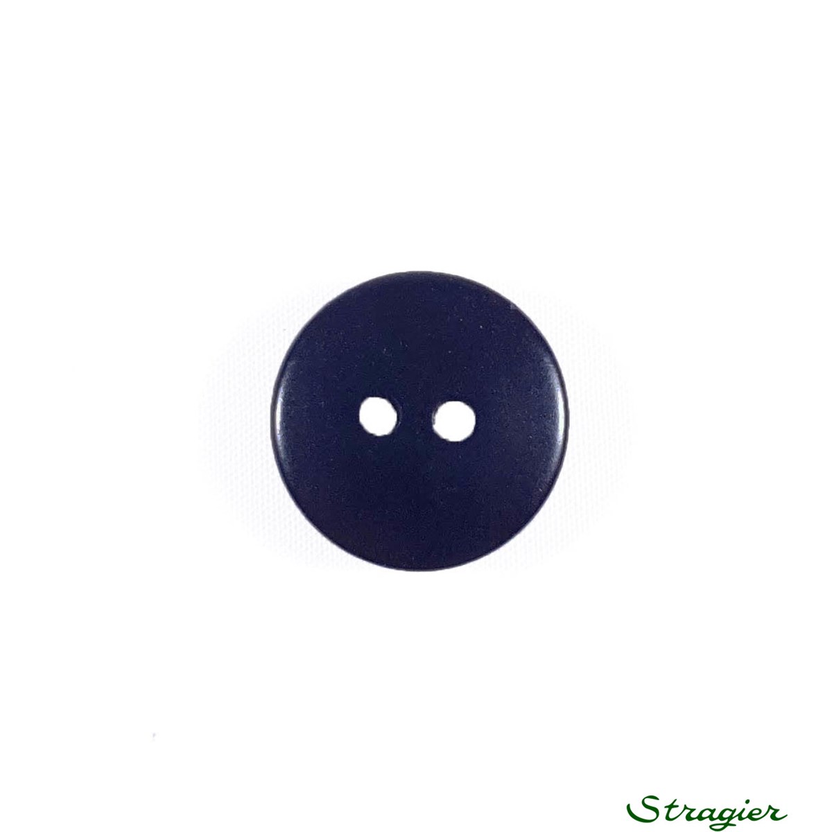 Boutons Corozo - 2 Trous - Marine Foncé - 13 mm