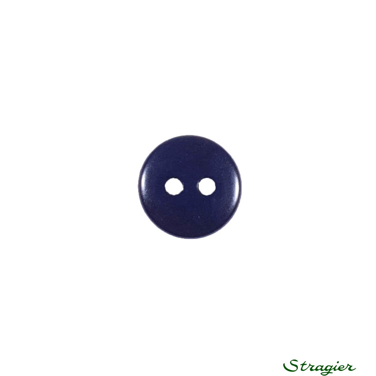 Boutons Corozo - 2 Trous - Marine Foncé - 10 mm