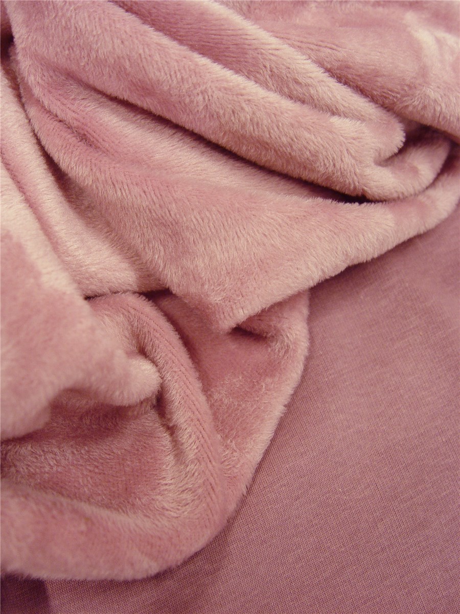 Teddysoft Fabric - Double Face - Plain - Rose Zéphyr
