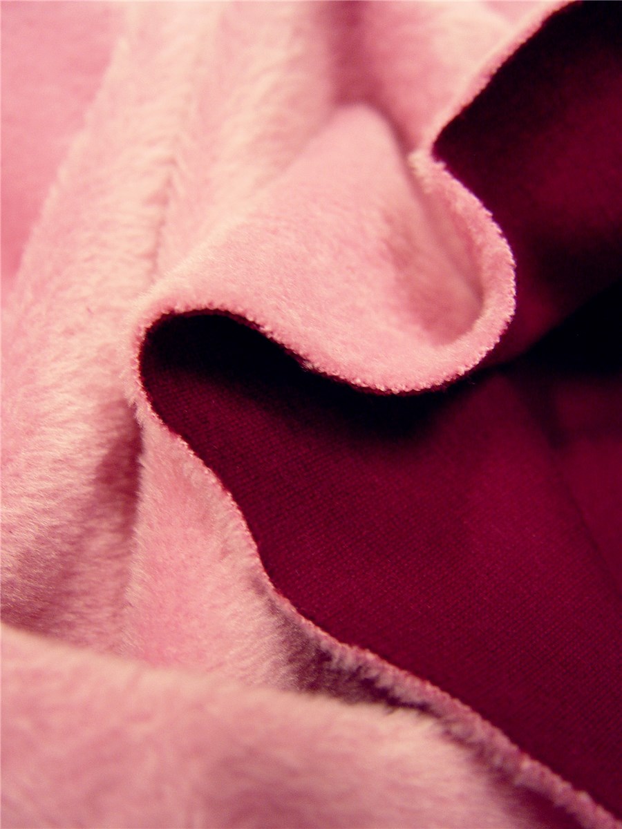 Teddysoft double-face - uni - Rose-Framboise 