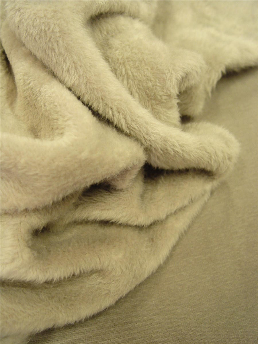 Teddysoft Fabric - Double Face - Plain - Grège