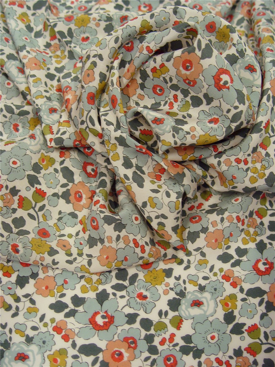 Crêpe de Chine en Soie Liberty - Betsy - P 