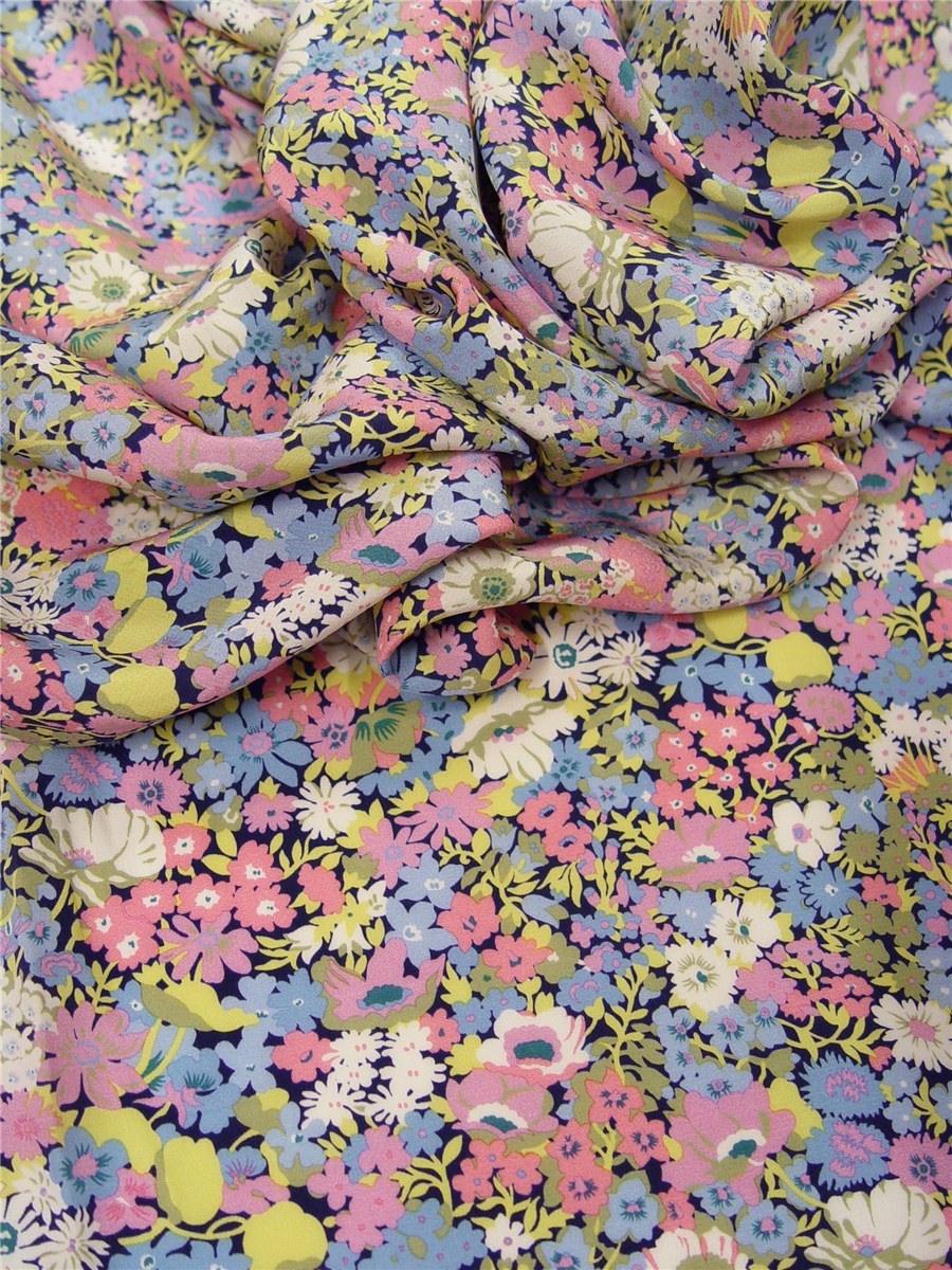 Liberty Silk Crepe de Chine - Thorpe - A