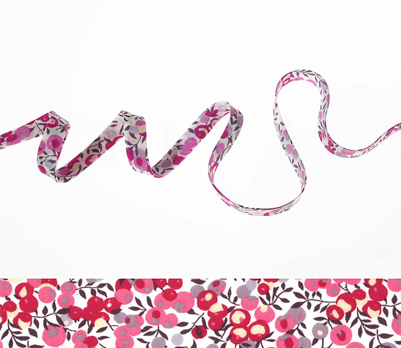 Liberty Bias Binding - 9009 Wiltshire - Bougainvillée - 10 mm