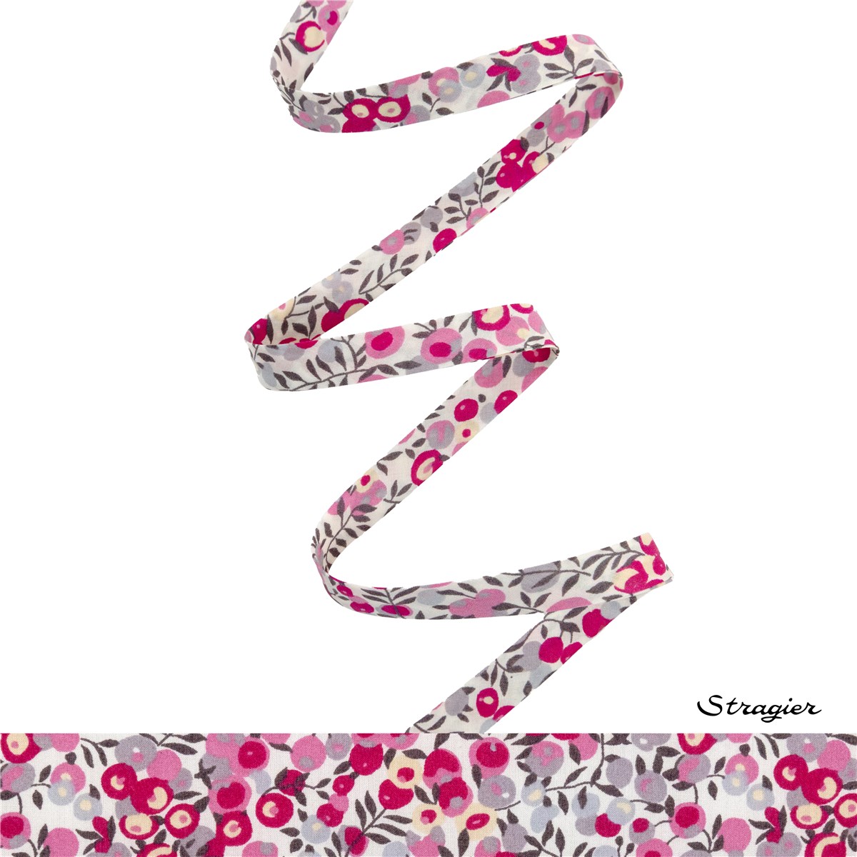 Liberty Bias Binding - 9009 Wiltshire - Bougainvillée - 10 mm