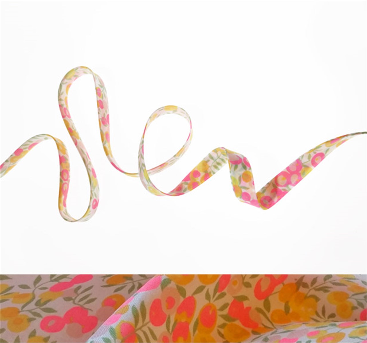 Liberty Bias Binding - 9009 Wiltshire - Lemon Curd - 10 mm