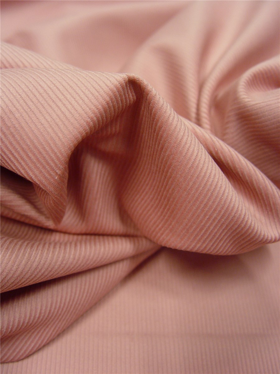 Velours milleraies Extra - uni - Rose Zéphyr 