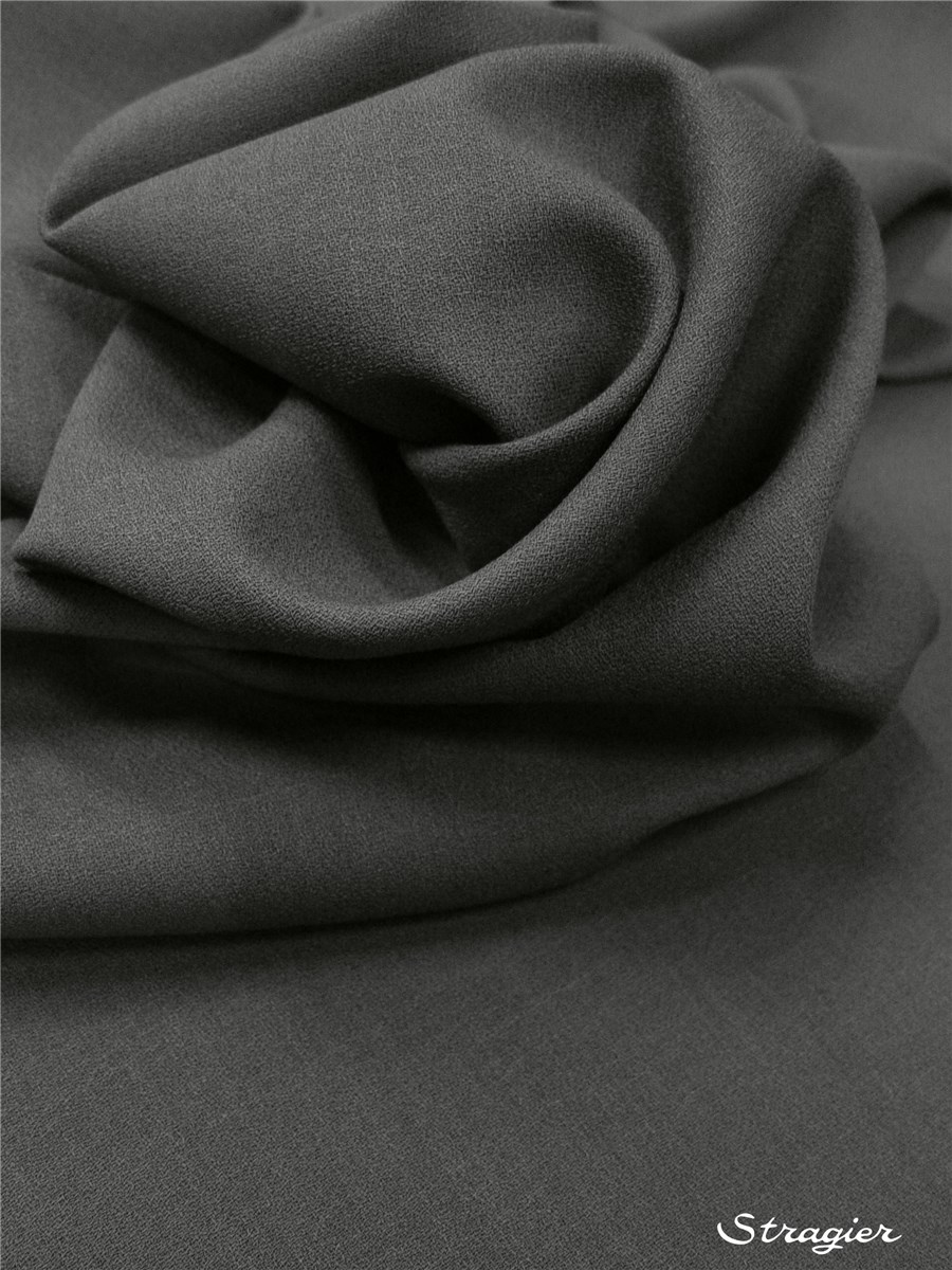 Pure Wool Crepe - Plain - Graphite