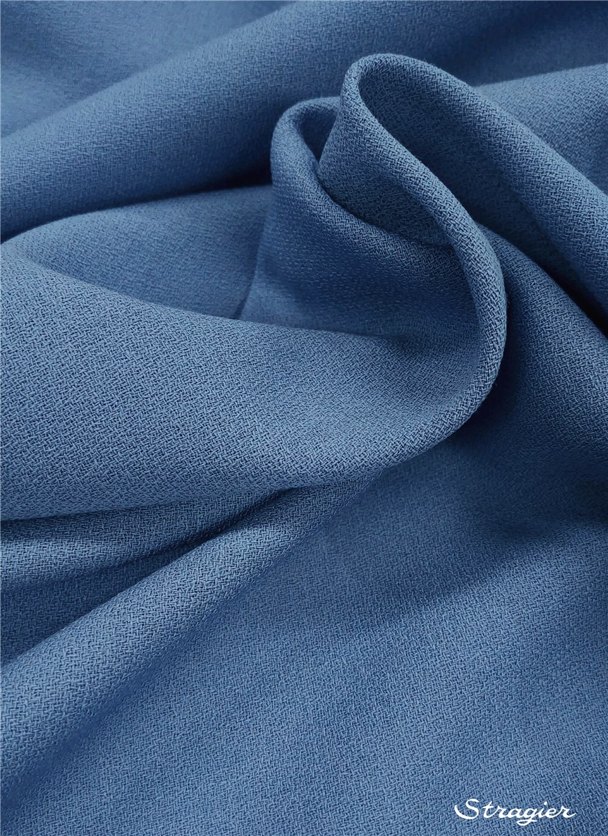 Pure Wool Crepe - Plain - Moon Shadow