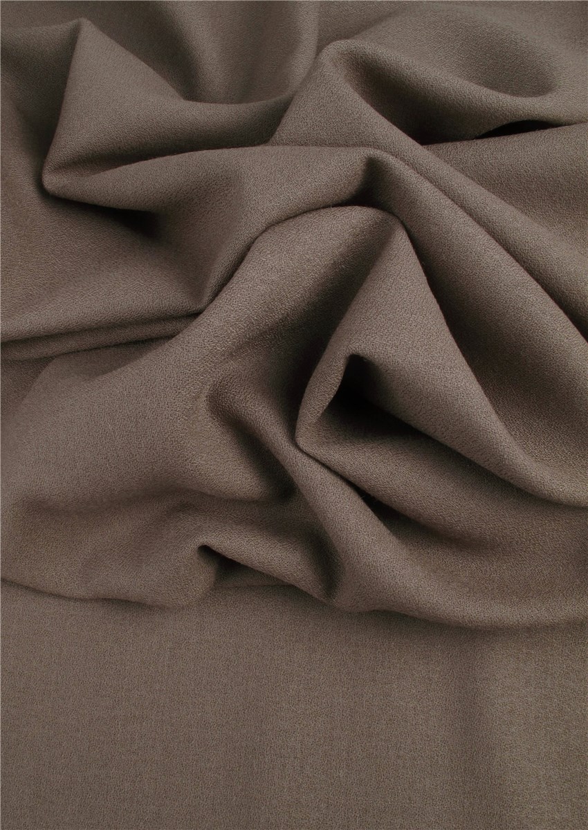 Pure Wool Crepe - Plain - Vison
