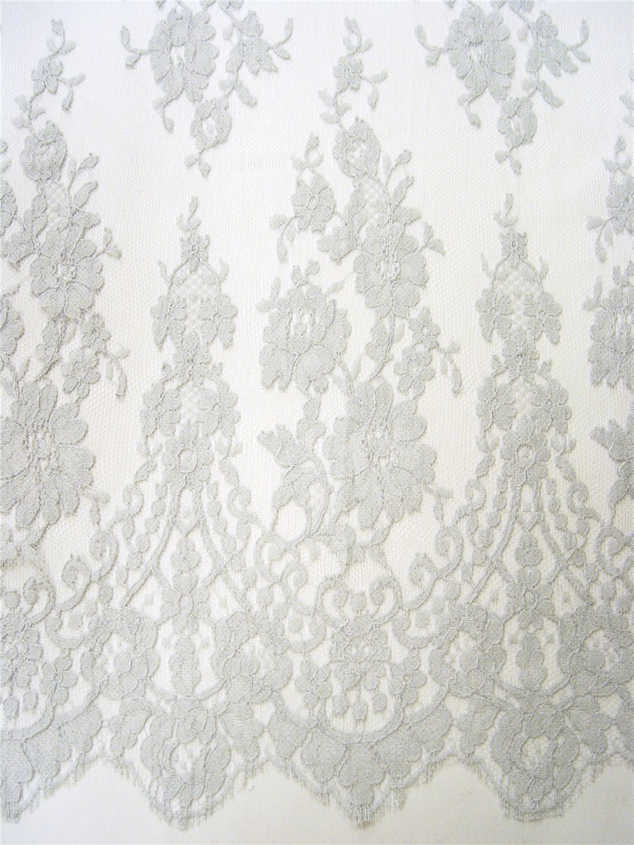Dentelle de Calais - Hermione - Gris perle - 90 cm