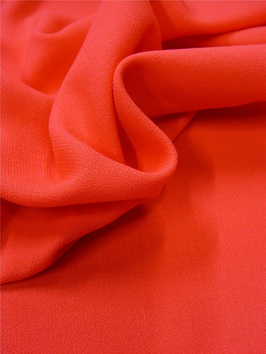 Double Wool Crepe - Plain - Corail
