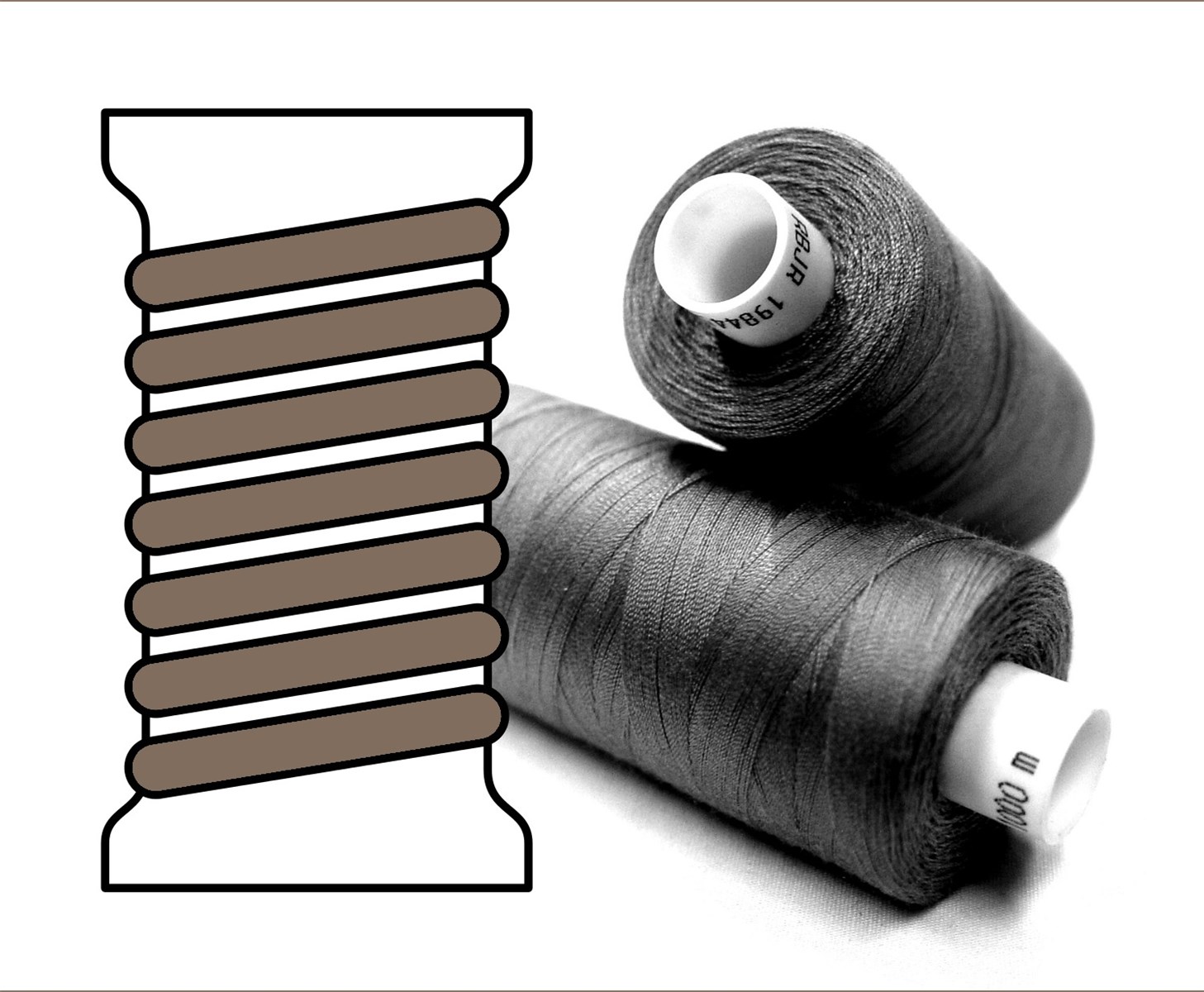Coats sewing Thread - - - 00359 - 1000 m