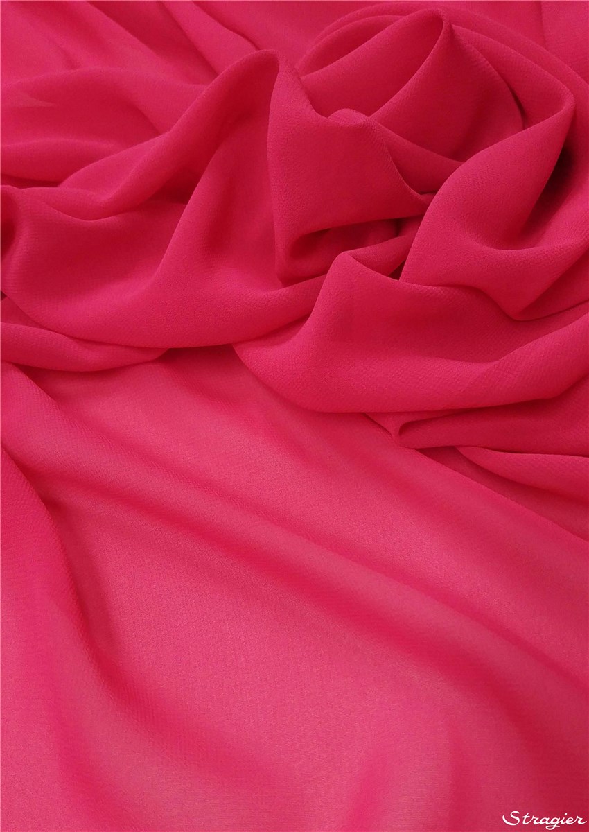 Georgette - Soft - Plain - Fuchsia