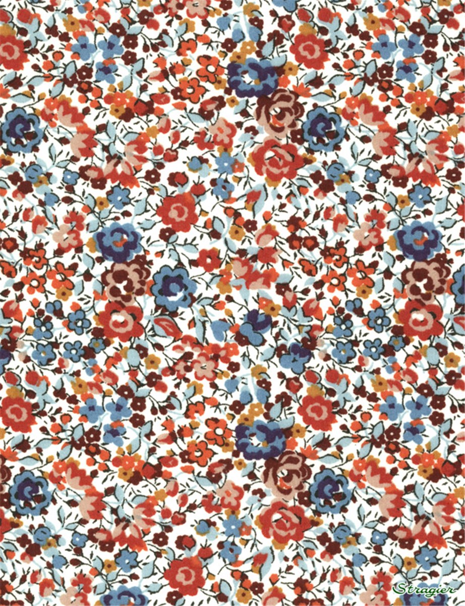 Liberty Tana Lawn - 3038 Emma and Georgina - Rouille 