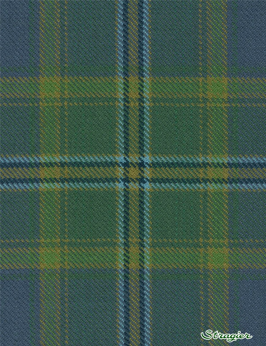 Tartan Ecossais Pure Laine - All Ireland Blue - -