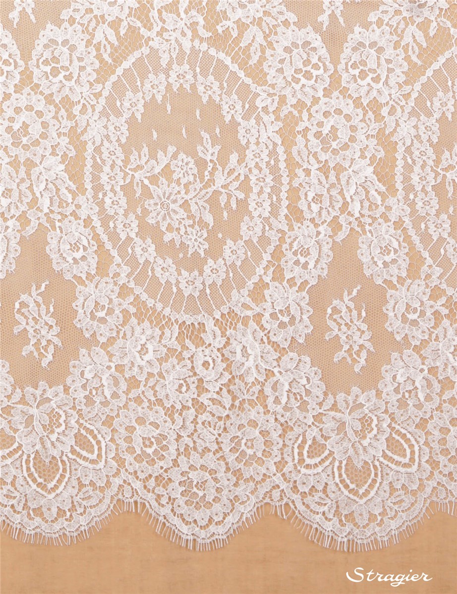 Dentelle de Calais - Adélaïde - Ivoire Stragier - 130 cm