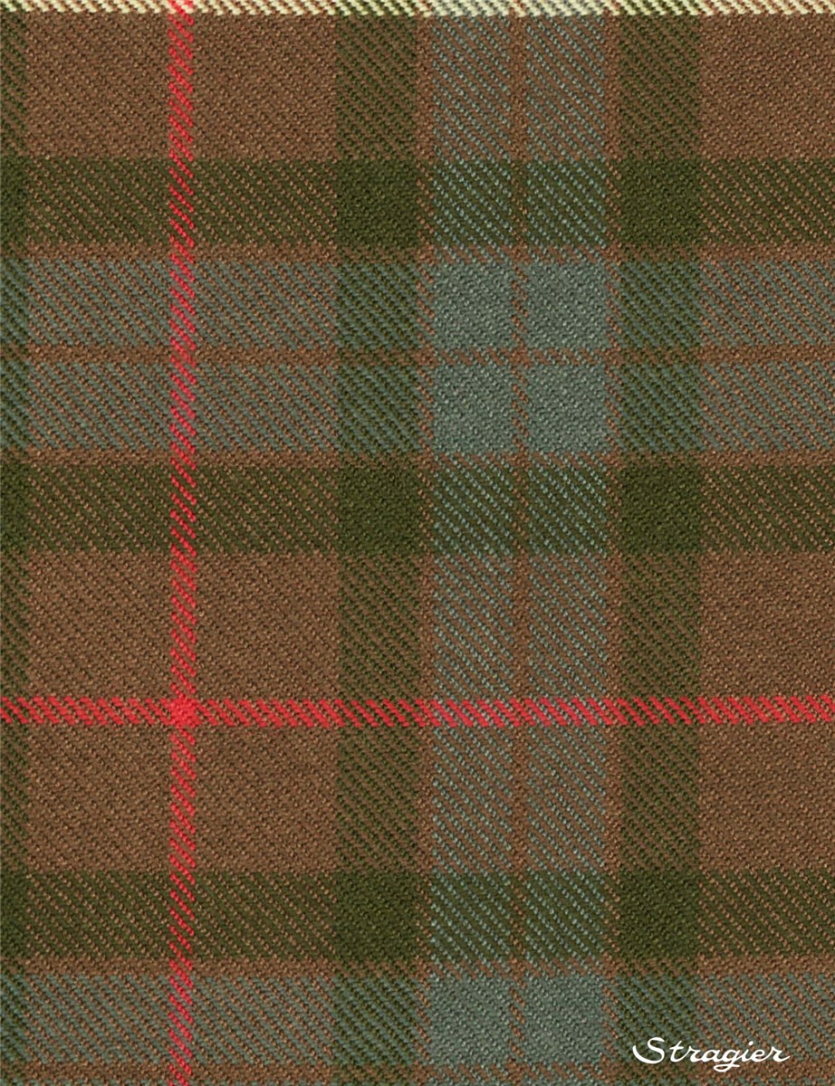Pure Wool Tartan - Fraser Hunting Weathered - -