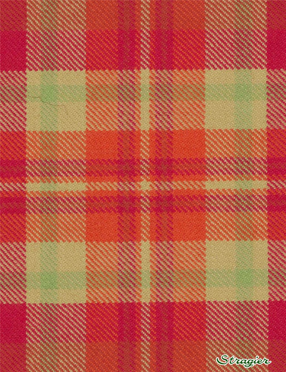 Tartan Ecossais Pure Laine - Highland Rose - -