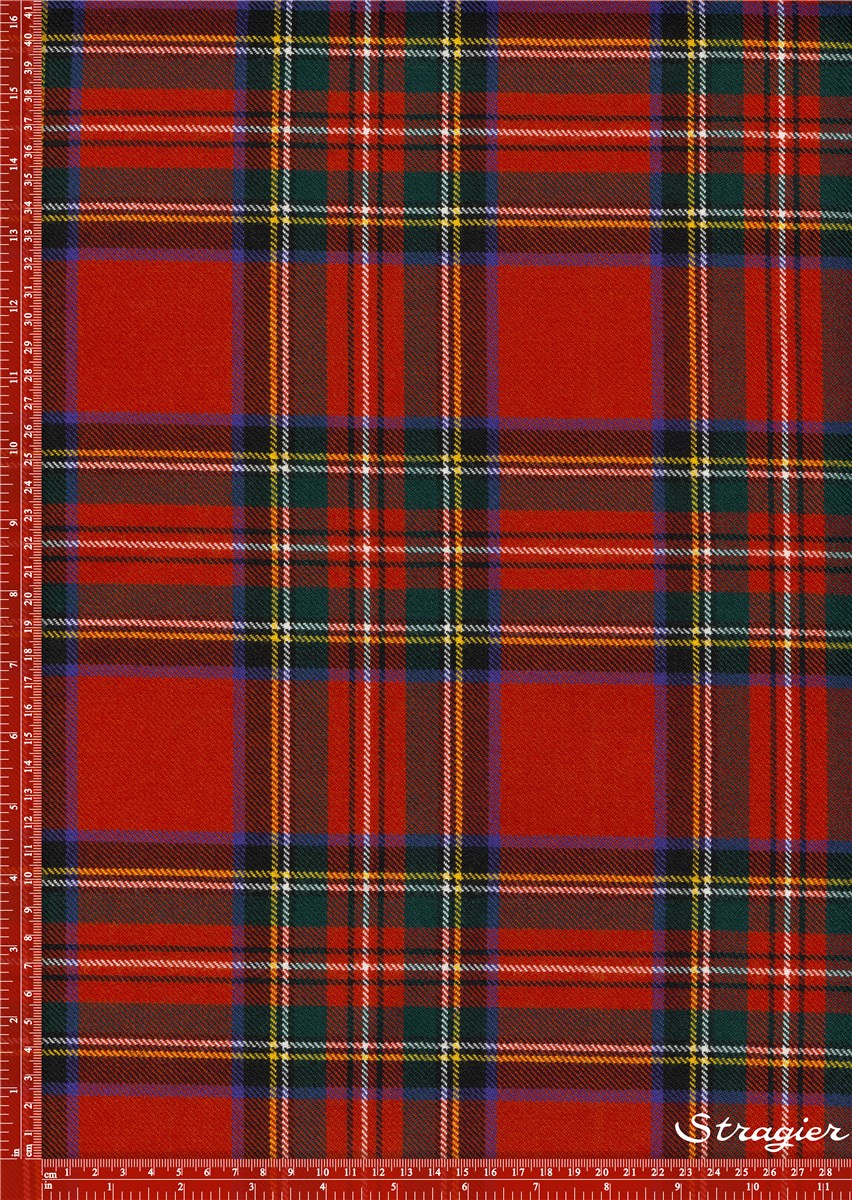 Guirlande De Fanions Tartan Canneberge – Porter & Stone – 220 Cm – Coton