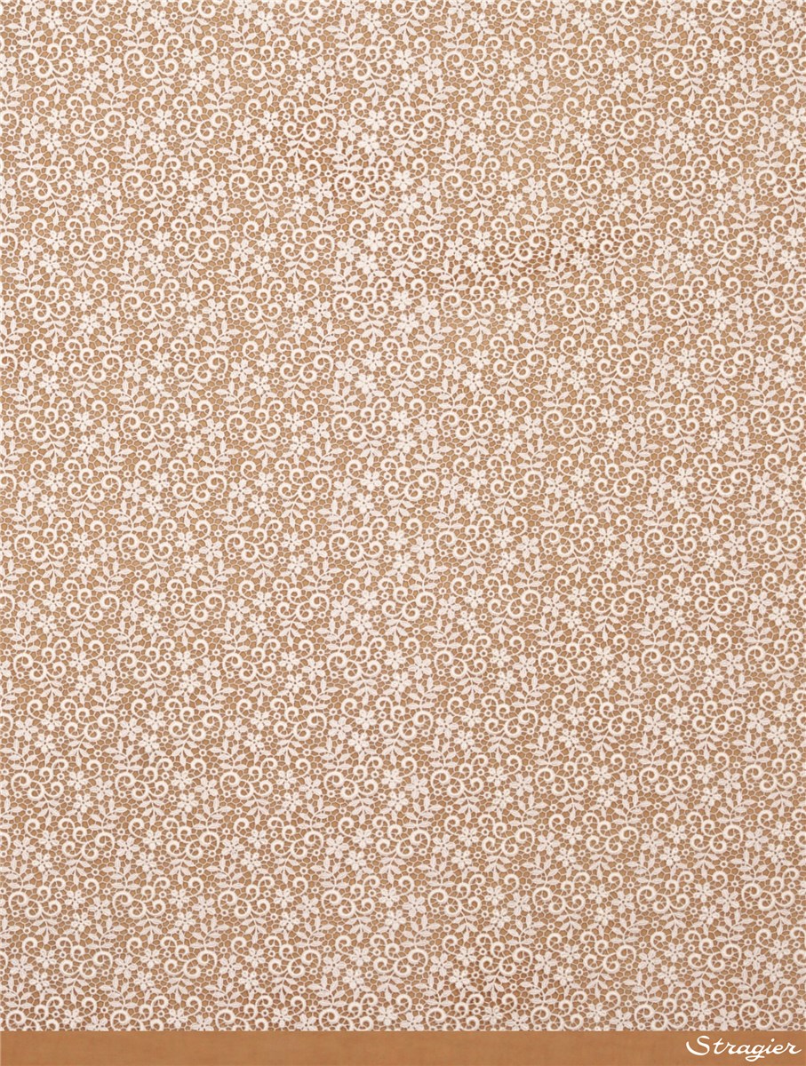 Guipure fine pur Coton - Zébélie - Ivoire clair Stragier - 75 cm