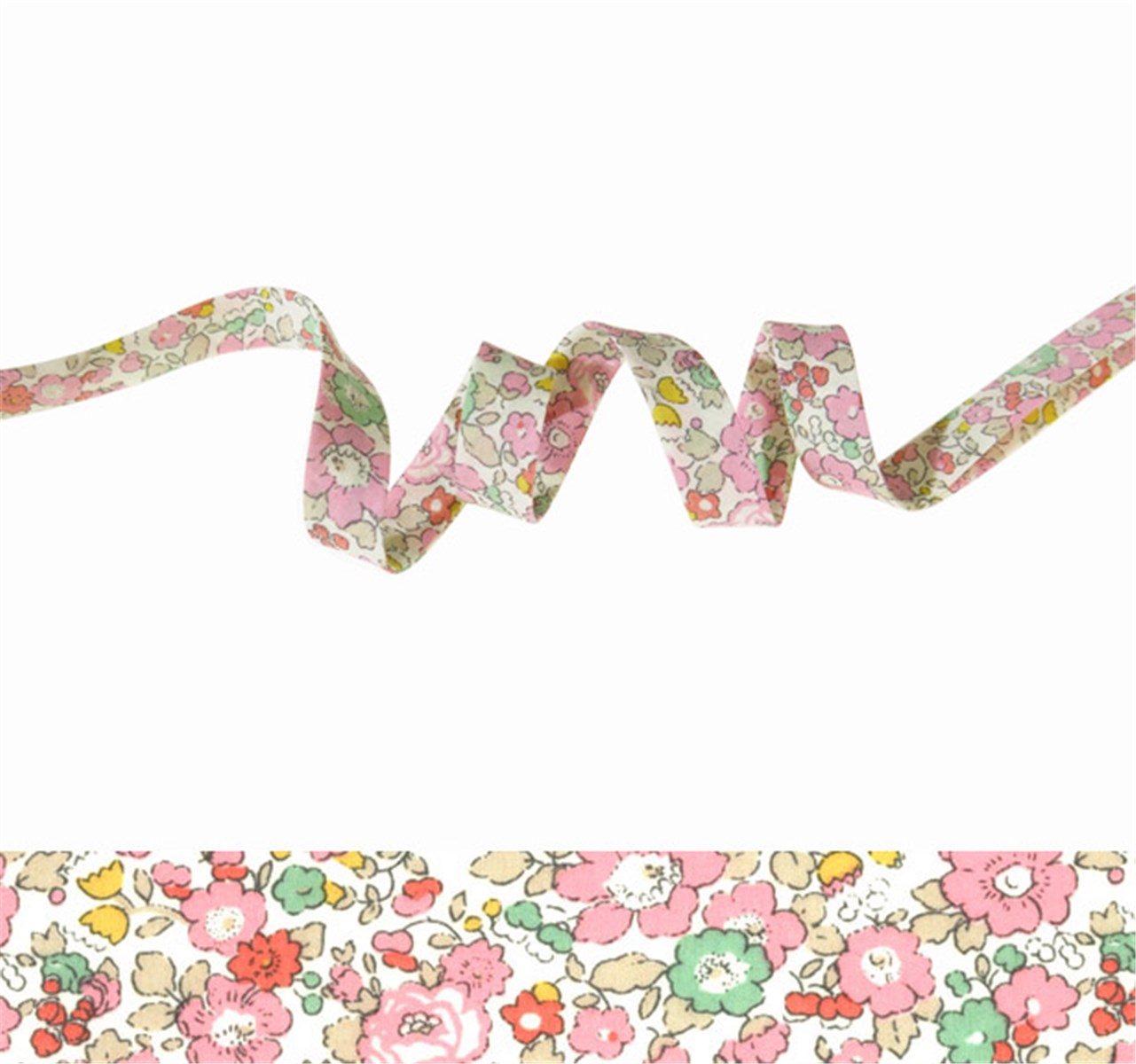 Liberty Bias Binding - 8020 Betsy Ann - Sweet pink - 10 mm