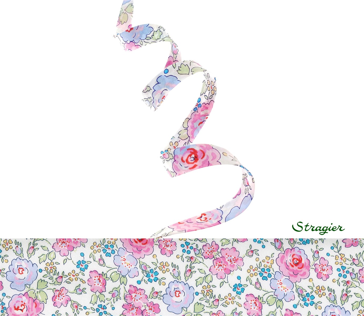 Liberty Bias Binding - 8024 Felicite - Rose - 10 mm