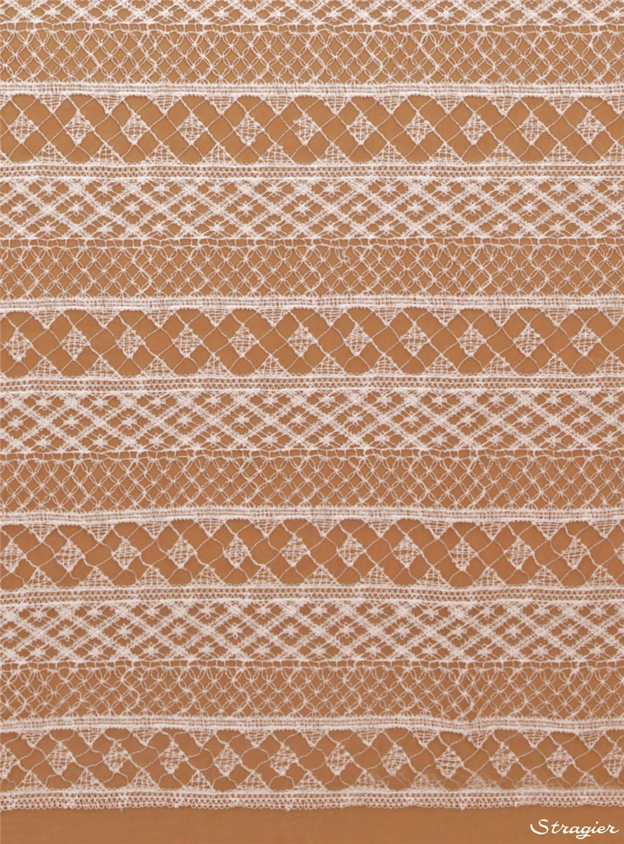 Pure Cotton Guipure Lace - fine - Aldine - Stragier Porcelain - 145 cm