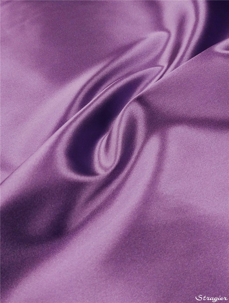 Satin Duchesse Stretch - uni - Violette