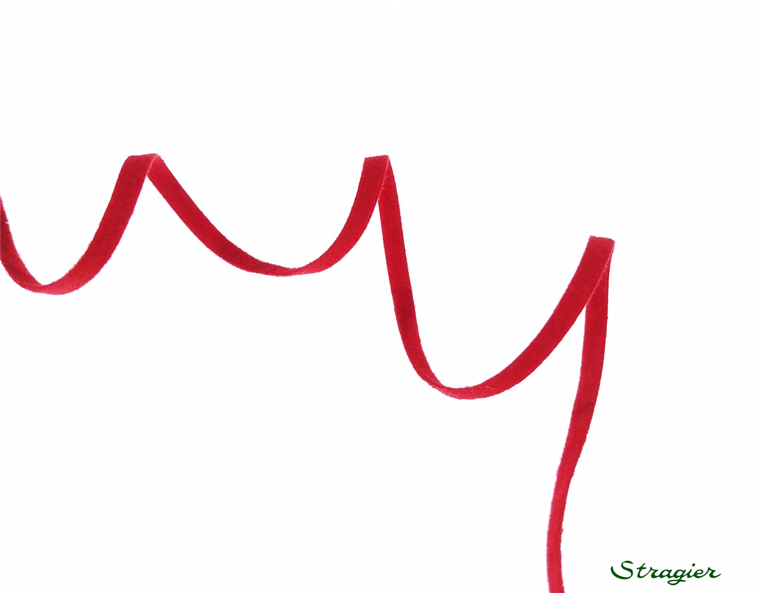 Suédine Trim - Plain - 44 Rouge - 3 mm