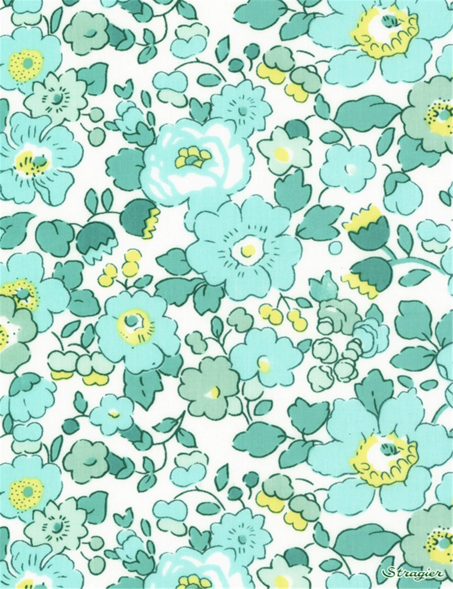 Liberty Tana Lawn - 2019 Betsy - Mint and Lemon