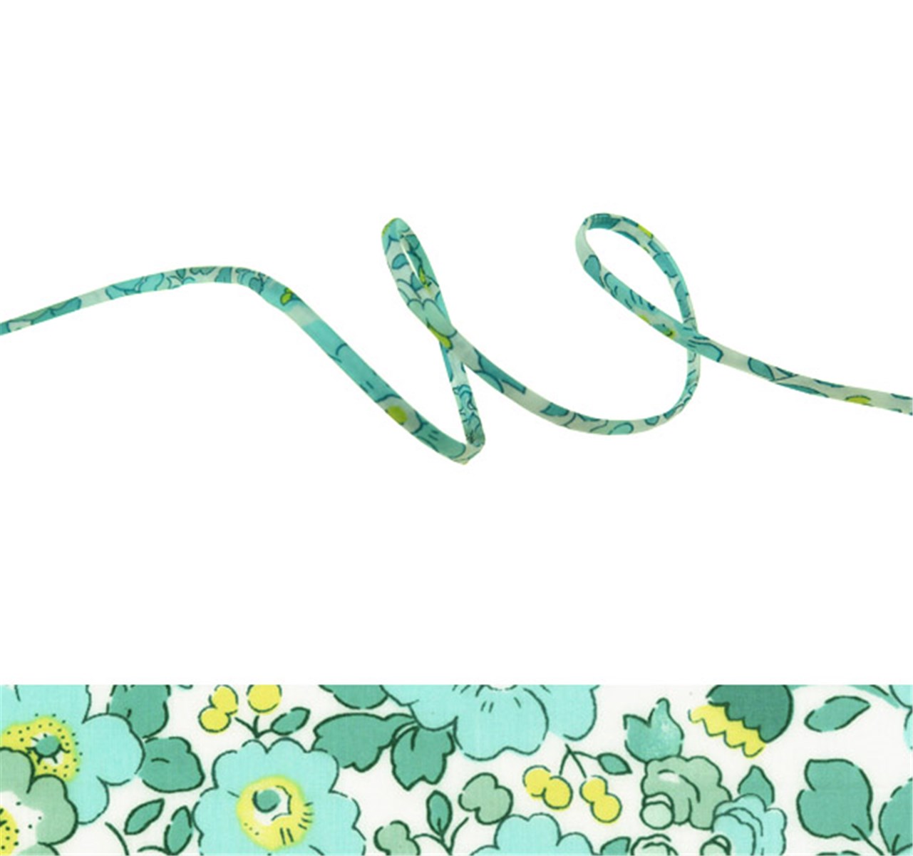 Cordon Liberty - 2019 Betsy - Mint and Lemon - 4 mm