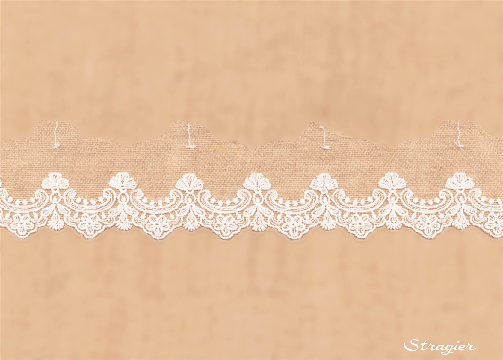 Cotton Thread Embroidery - Inesse - Ivoire clair Stragier - 40 mm