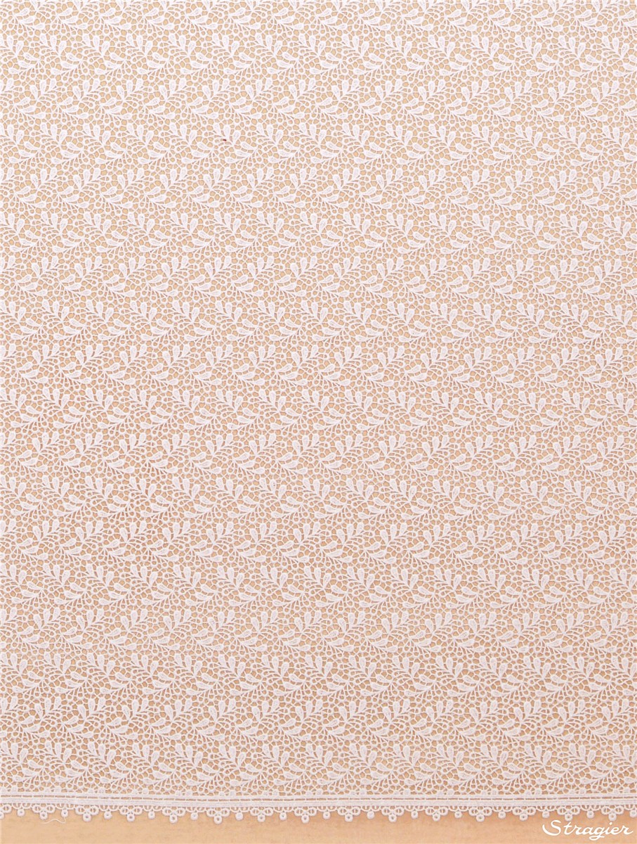 Guipure fine pur Coton - Laurella - Ivoire clair Stragier - 150 cm