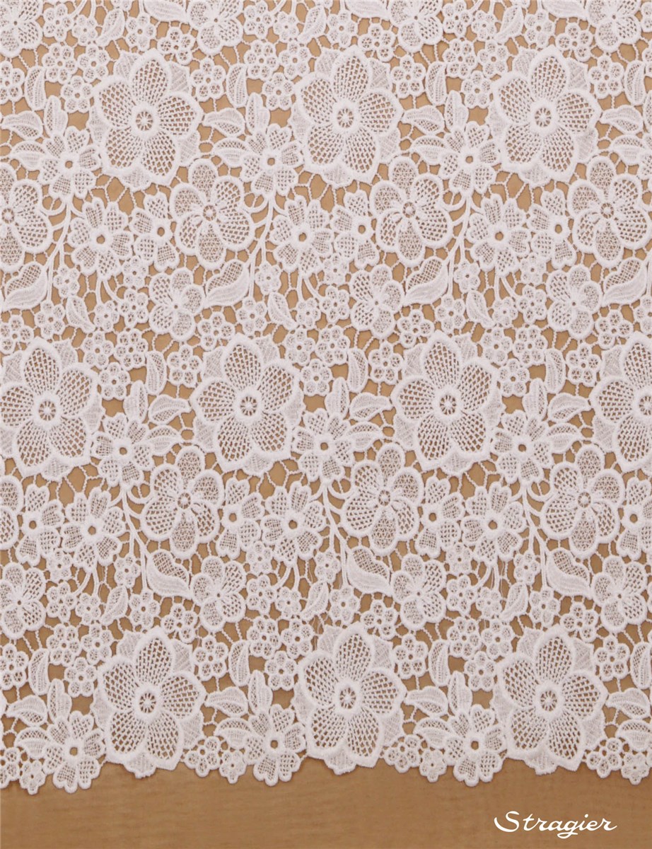Guipure Lace - Mire - Stragier Porcelain - 125 cm