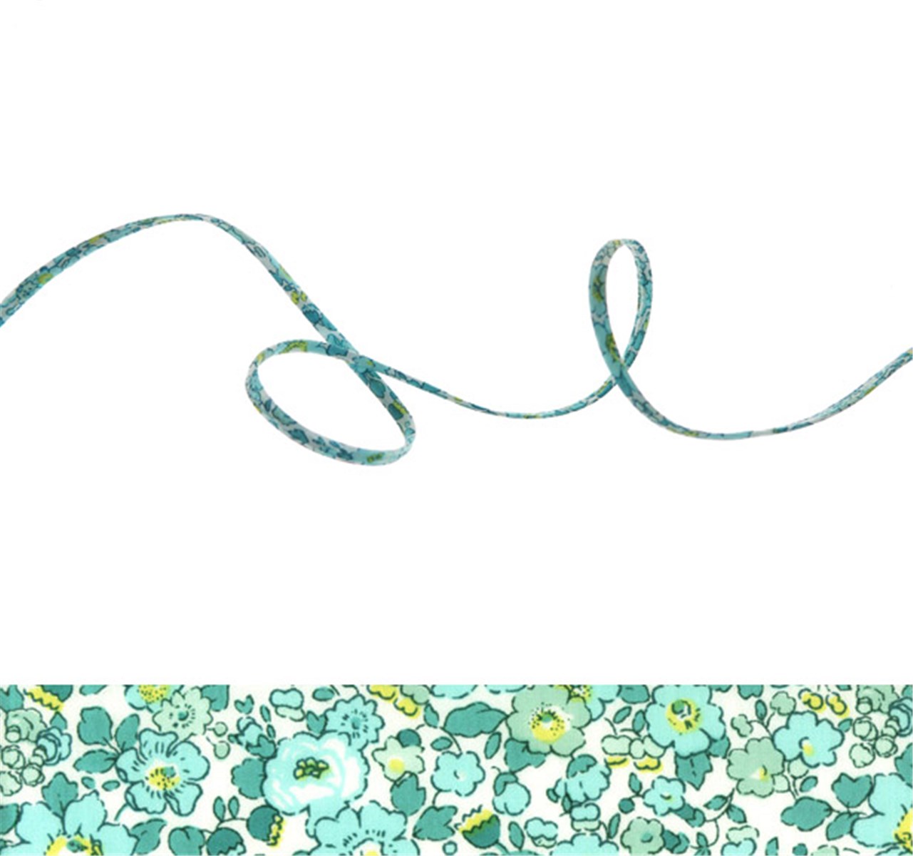 Liberty Cord - 8020 Betsy Ann - Mint and Lemon - 4 mm