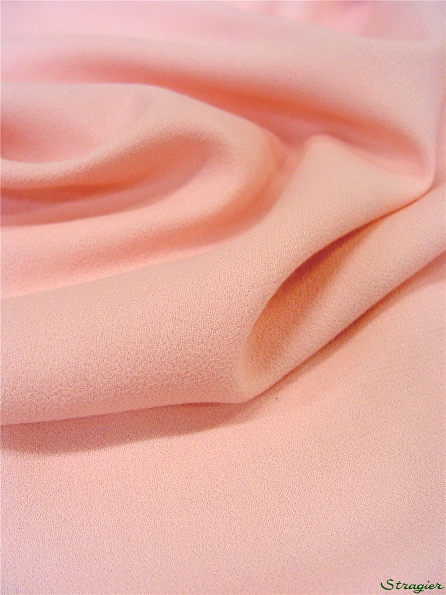 Double Wool Crepe - Plain - Rose perle