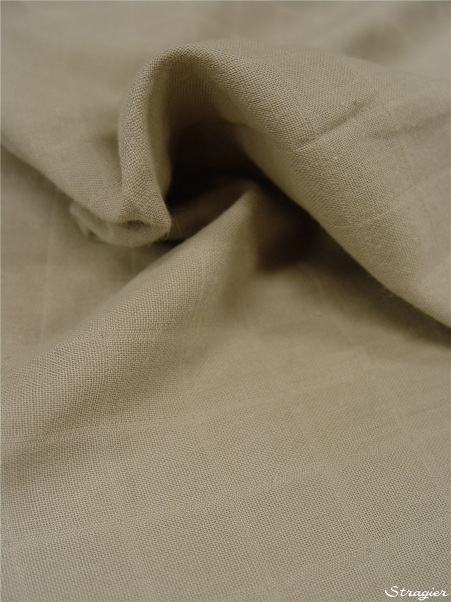 Double pure Cotton Gauze - Plain - Grège