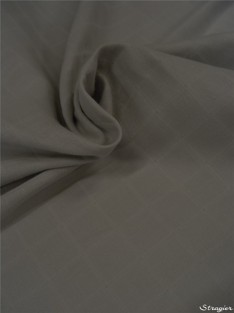 Double Gaze Tetra pur Coton - uni - Gris Acier
