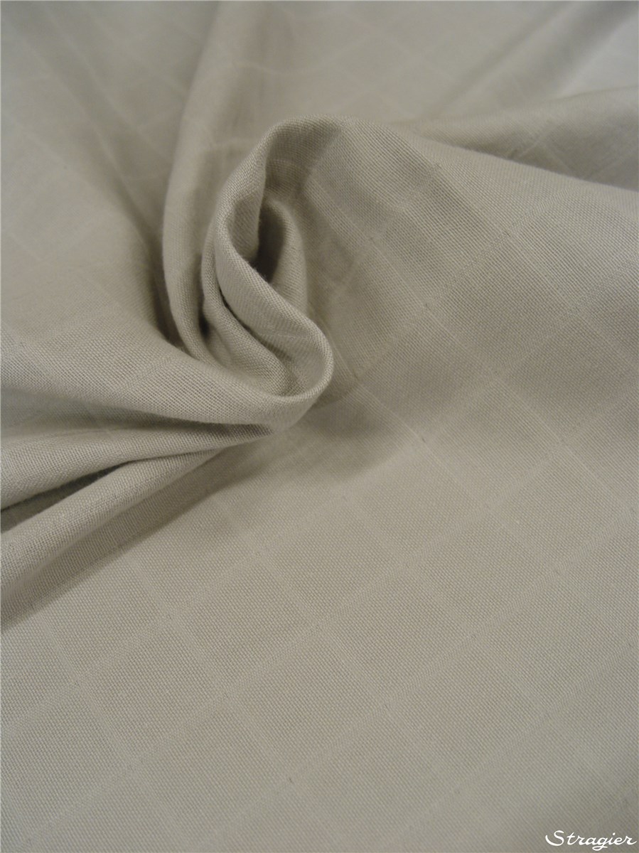 Double pure Cotton Gauze - Plain - Gris Perle